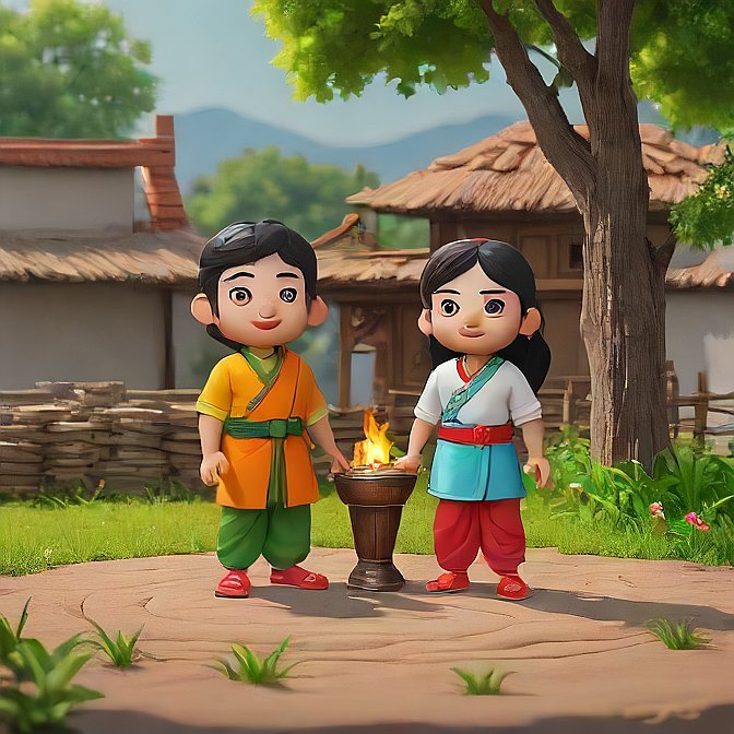 3D cartoon character art